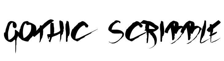 GOTHIC SCRIBBLE Font