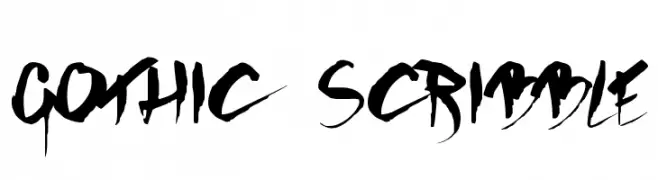 GOTHIC SCRIBBLE  baixar fontes gratis