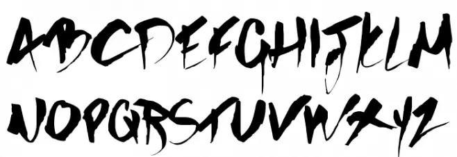 GOTHIC SCRIBBLE Font OTHER CHARS