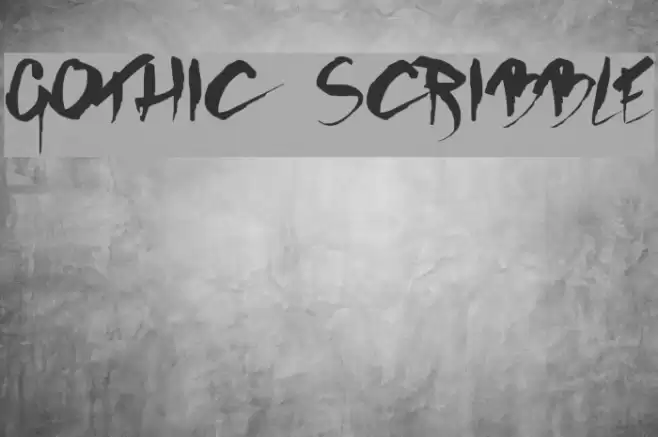 GOTHIC SCRIBBLE Font examples