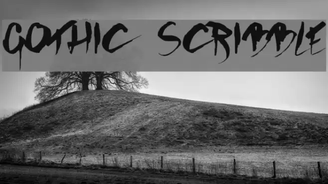 GOTHIC SCRIBBLE Font examples
