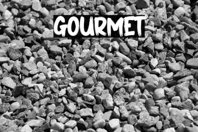 GOURMET Font examples