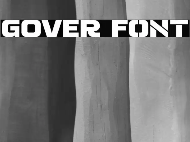 GOVER Font examples