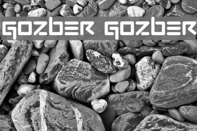 GOZBER GOZBER Font examples