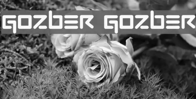GOZBER GOZBER Font examples