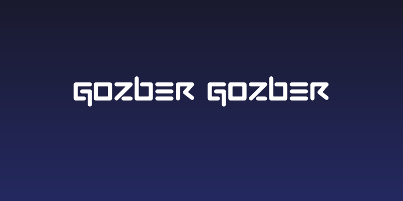 GOZBER GOZBER Social Header