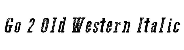 Go 2 Old Western Italic Font