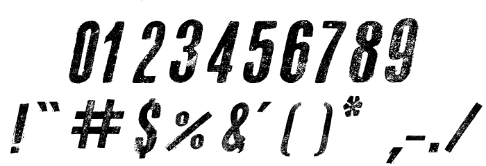 Go 2 Old Western Italic Font OTHER CHARS