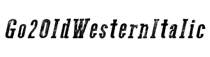 Go 2 Old Western Italic  Frei Schriftart Herunterladen