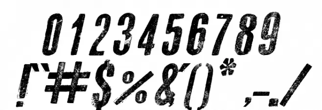 Go 2 Old Western Italic Font OTHER CHARS