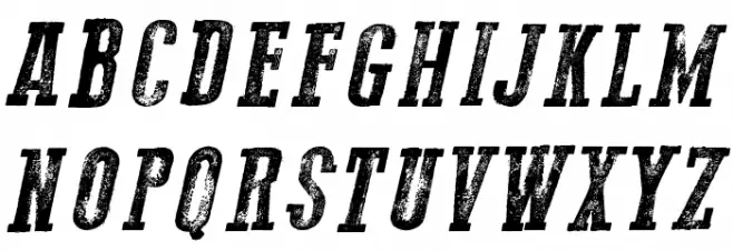 Go 2 Old Western Italic Schriftart Groß