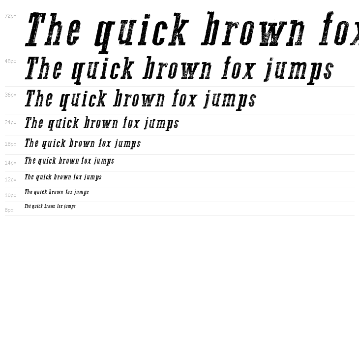 Go 2 Old Western Italic Waterfall