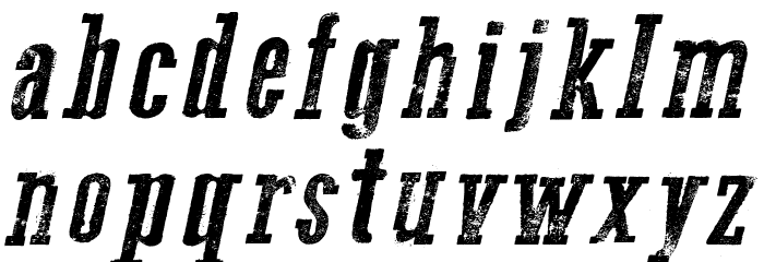 Go 2 Old Western Italic Font LOWERCASE