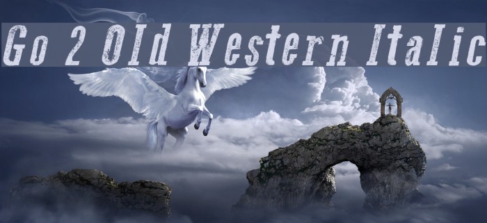 Go 2 Old Western Italic Font examples