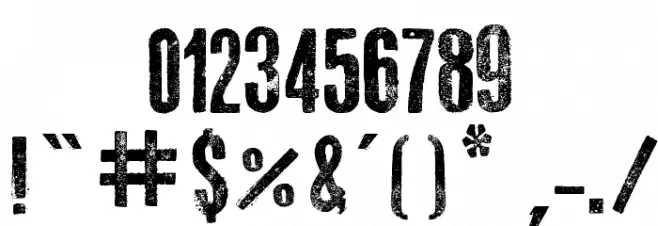 Go 2 Old Western Font OTHER CHARS