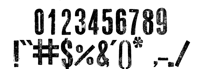 Go 2 Old Western Font OTHER CHARS