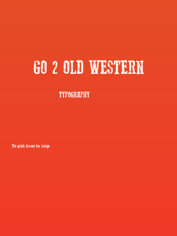 Go 2 Old Western Poster