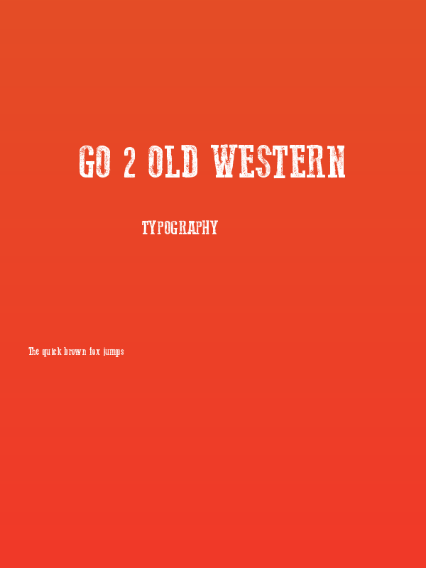 Go 2 Old Western Poster