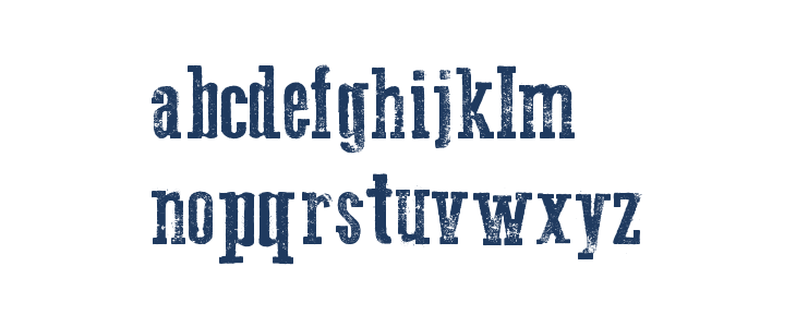 Go 2 Old Western Lowercase