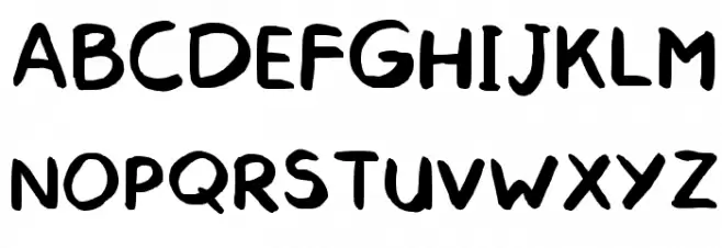 Go Baaa Handwritten Comic Regular Шрифта ВЕРХНИЙ