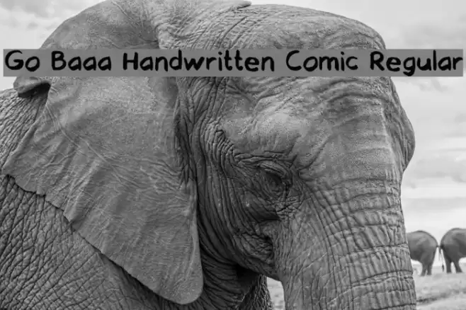 Go Baaa Handwritten Comic Regular Fuentes examples