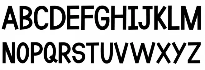 Go Banana Шрифта ВЕРХНИЙ