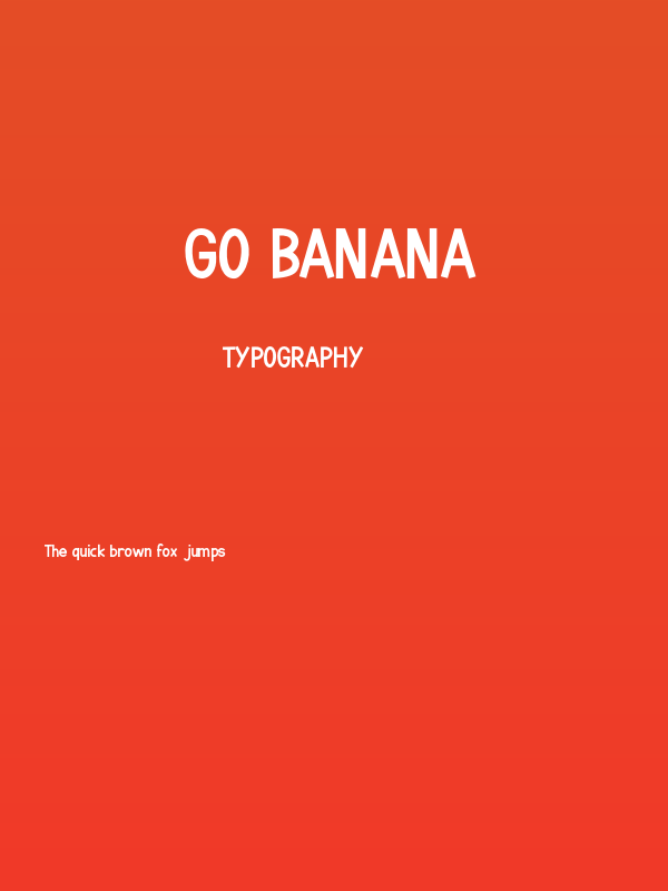Go Banana Poster