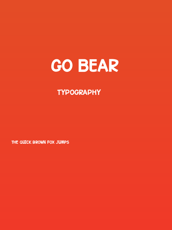 Go Bear Poster