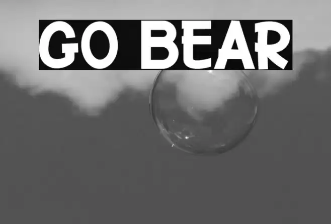 Go Bear Font examples