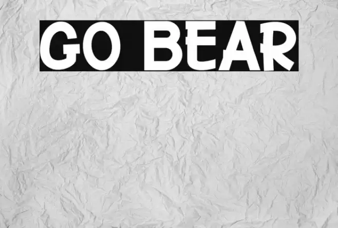 Go Bear Font examples