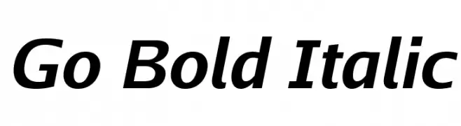 Go Bold Italic 