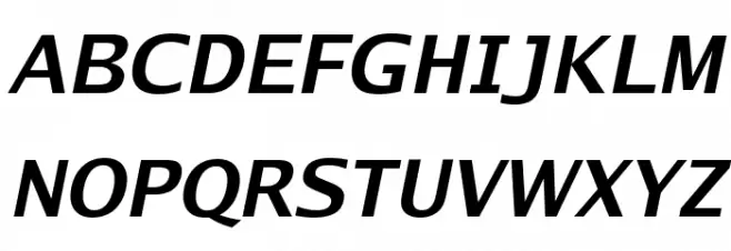 Go Bold Italic Schriftart Groß