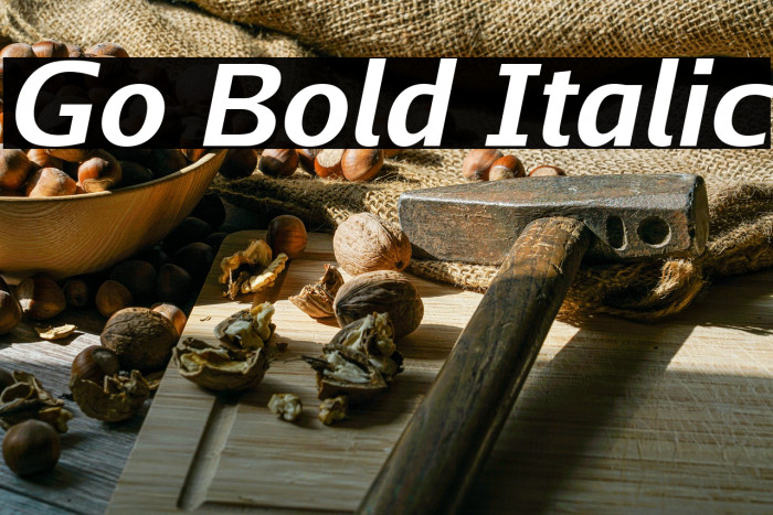 Go Bold Italic Example 3