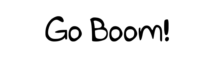 Go Boom!  Скачать бесплатные шрифты