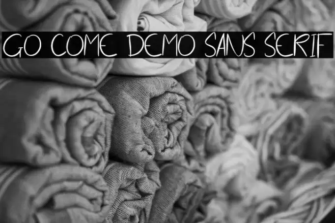 Go Come Demo Sans Serif Font examples