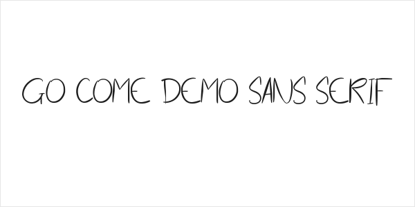 Go Come Demo Sans Serif Logo
