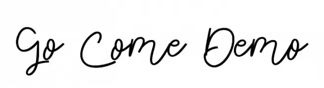 Go Come Demo  font caratteri gratis