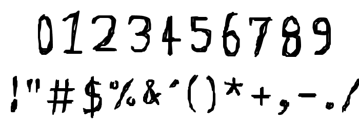 Go Crazy Font OTHER CHARS