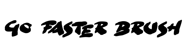 Go Faster Brush  baixar fontes gratis