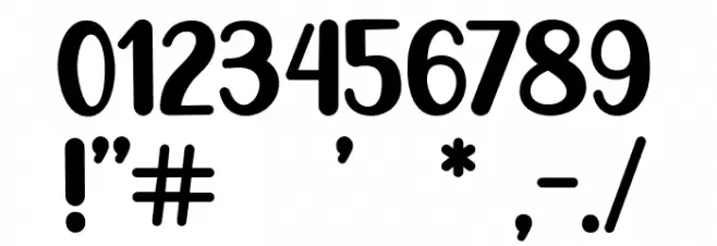 Go Frog Font OTHER CHARS