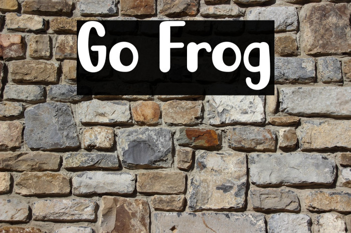 Go Frog Font examples