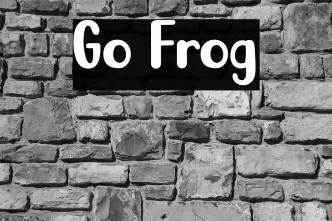 Go Frog Font examples