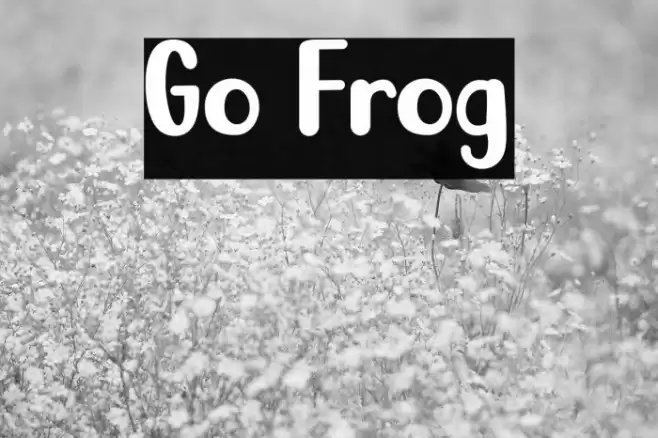 Go Frog Font examples