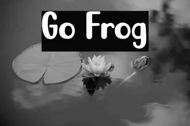 Go Frog Font examples