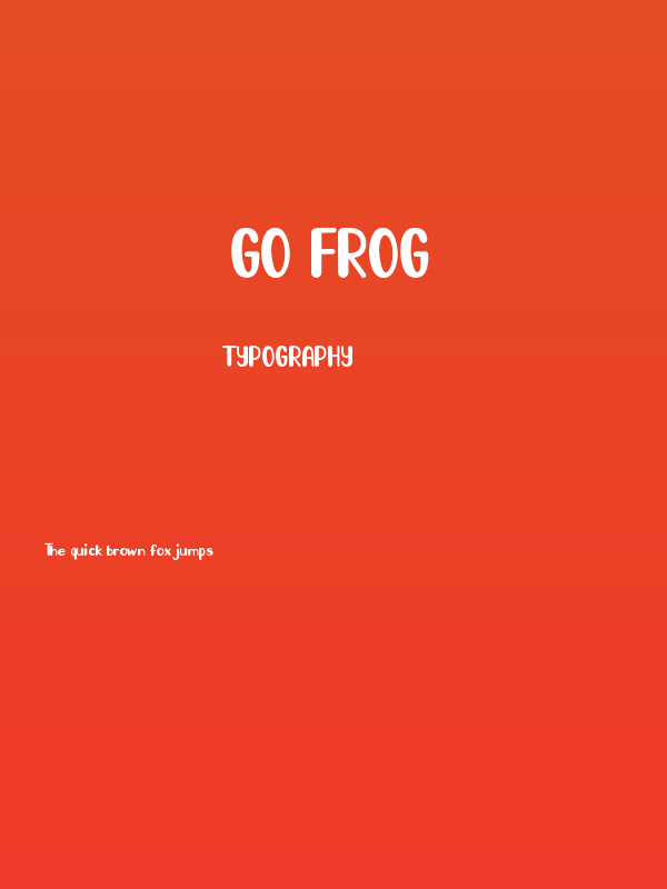 Go Frog Poster