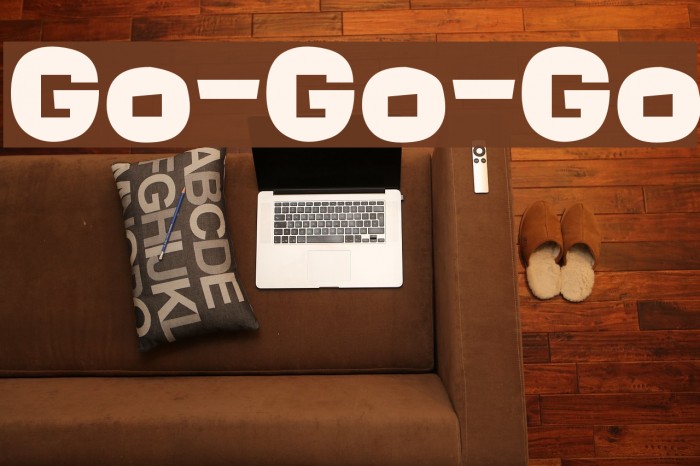 Go-Go-Go Font examples