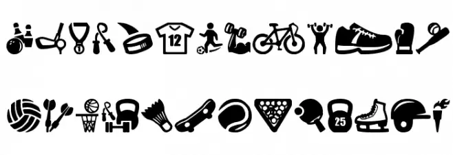 Go Go Sports Schriftart Groß