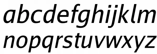 Go Italic خط أحرف صغيرة