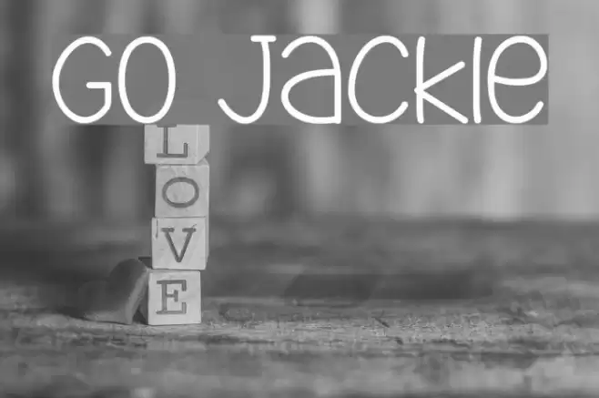 Go Jackie Font examples