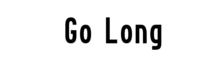 Go Long Font FFonts